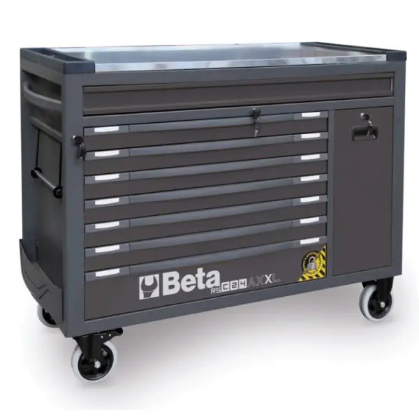 Beta Tools (Article# RSC24AXXL) 8-Drawers Anti-Tilt System Long Mobile Roller Cab - BT 024004781 