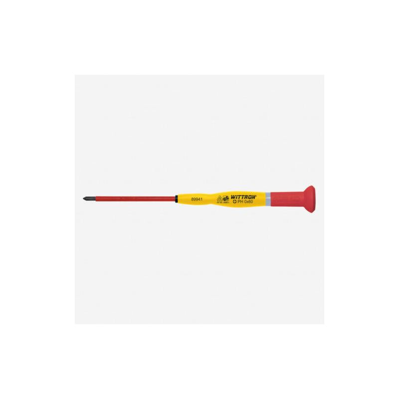 Knipex Wittron Precision Insulated Phillips Screwdriver, PH00 x 40mm - KN 9T 89942