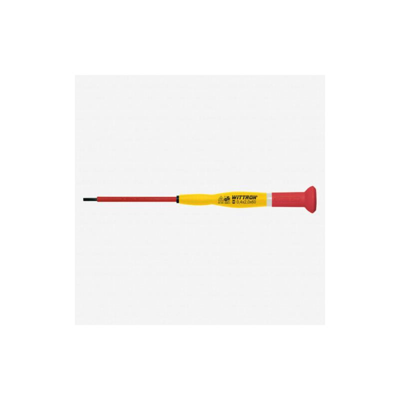 Knipex Wittron Precision Insulated Slotted Screwdriver, 2 x 60mm - KN 9T 89932