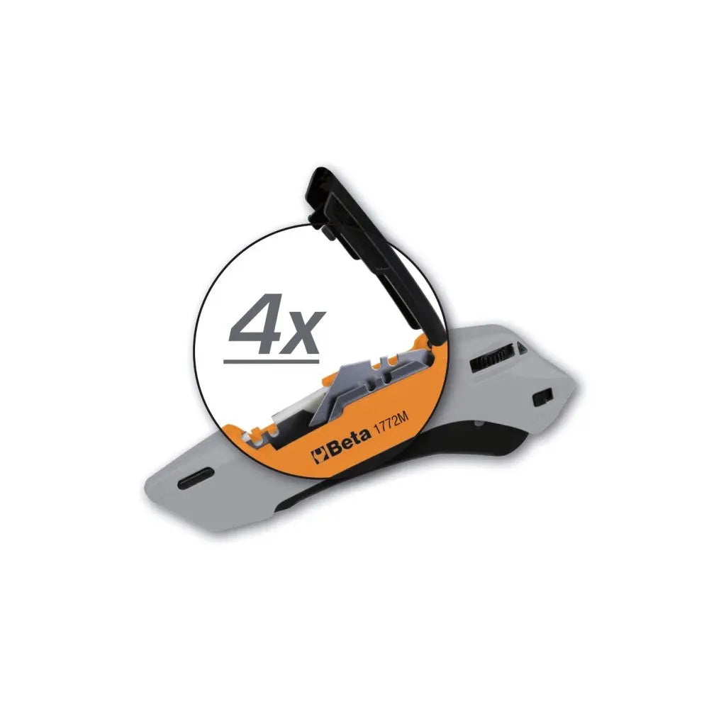 Beta Tools (Article# 1772M) Safety Utility Knife with 3 Retractable Blades - BT 17720040 Beta Tools