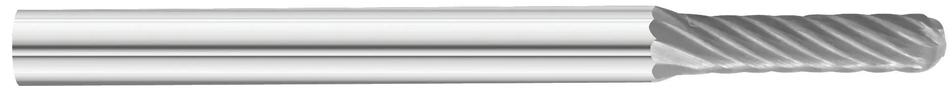 KnKut SC-41 Cylindrical Ball Nose Carbide Burr with 1/8 in Shank, 3/32 x 7/16 x 1-1/2 in OAL - KK14-SC-41 KnKut