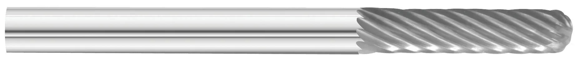 KnKut SC-42 Cylindrical Ball Nose Carbide Burr with 1/8 in Shank, 1/8 x 9/16 x 1-1/2 in OAL - KK14-SC-42 KnKut