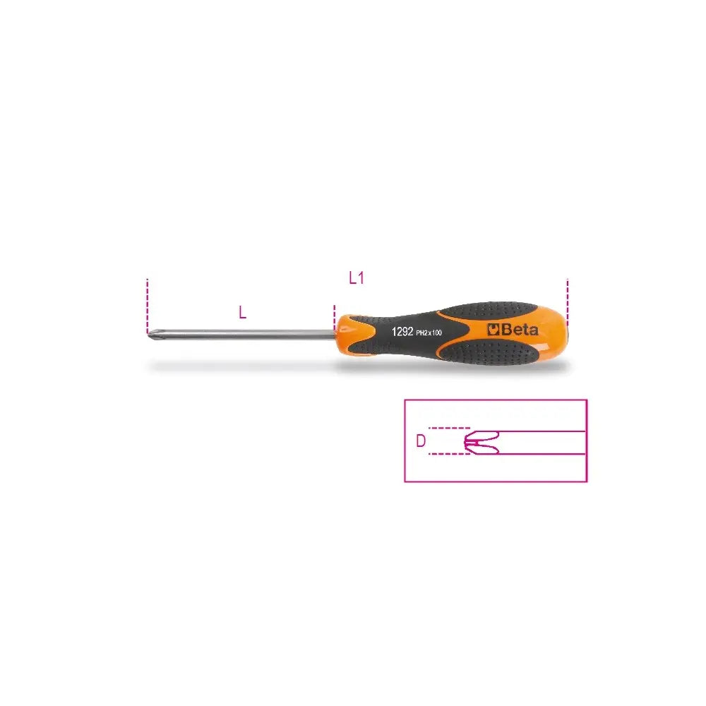 Beta Tools Phillips Screwdriver - 12920418 – Palmac Tools
