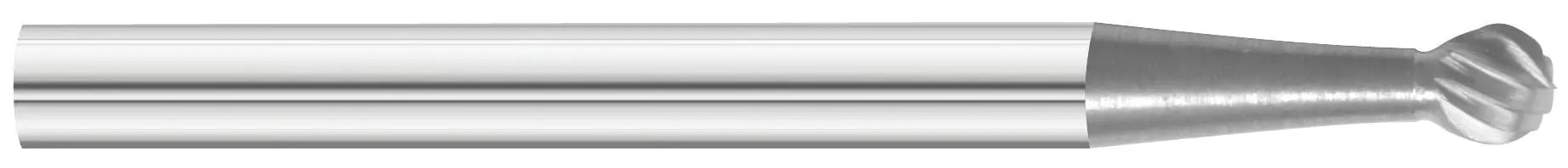 KnKut SD-42 Ball Shape Carbide Burr with 1/8 in Shank, 1/8 x 1/8 x 1-1/2 in OAL - KK14-SD-42 KnKut