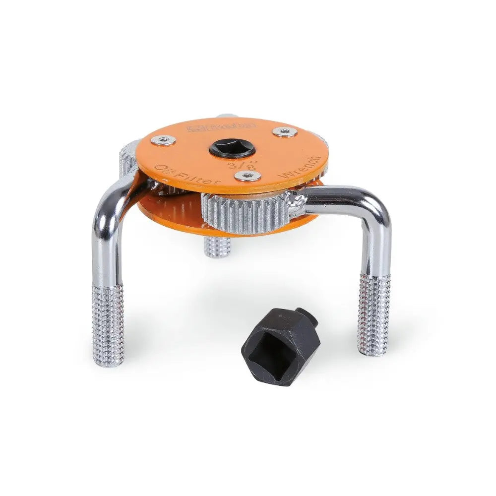 Beta Tools (Article# 1493H) Self-Adjustable Oil Filter Wrench with 3 Arms for Right and Left Hand Tightening - BT 14930077 Beta Tools