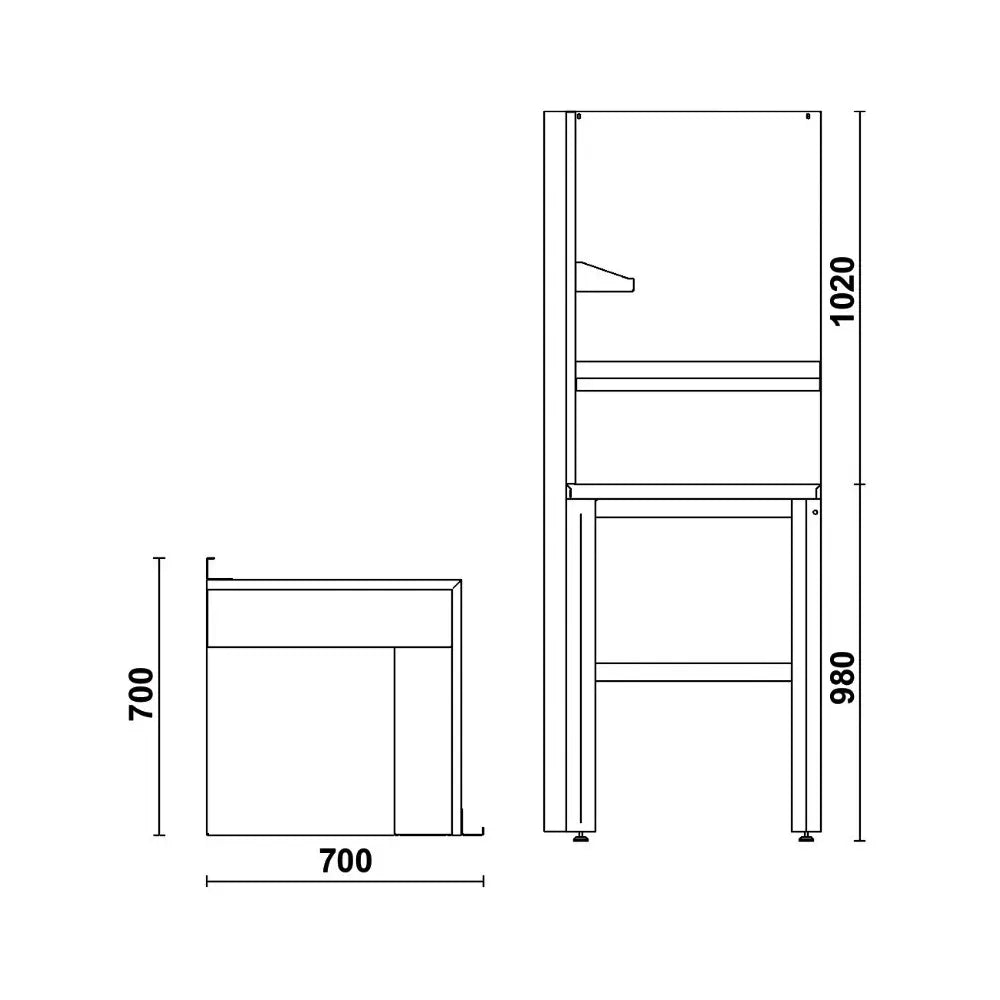 Beta Tools (Article# C55AC G) Self-Supporting Complete Corner - Gray - BT 55000380 Beta Tools