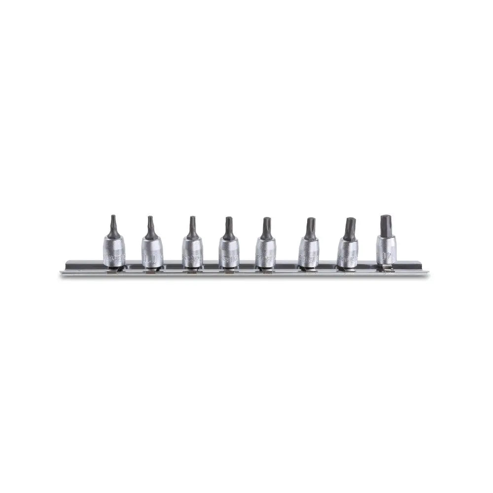 Beta Tools (Article# 900TX/SB8) Set of 8 Socket Drivers on Rail for Torx Head Screws T8 - T40 - BT 9000730 Beta Tools