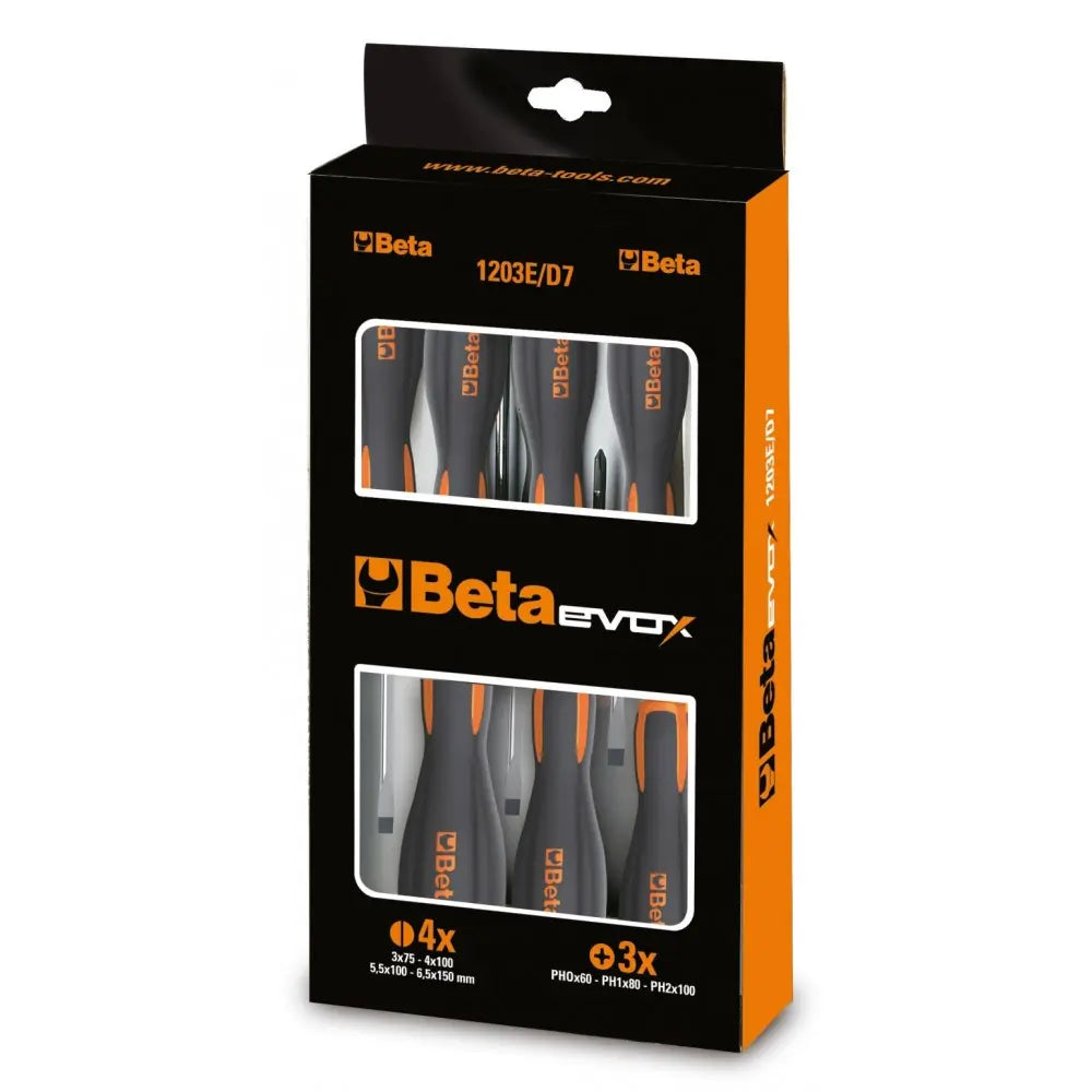Beta Tools Set of 7 Slotted Screwdriver - 12031007 – Palmac Tools