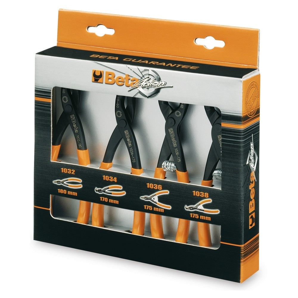 Beta Tools (Article# 1031/S4) Set of 4 Retaining Ring Circlip Pliers - BT 10310000