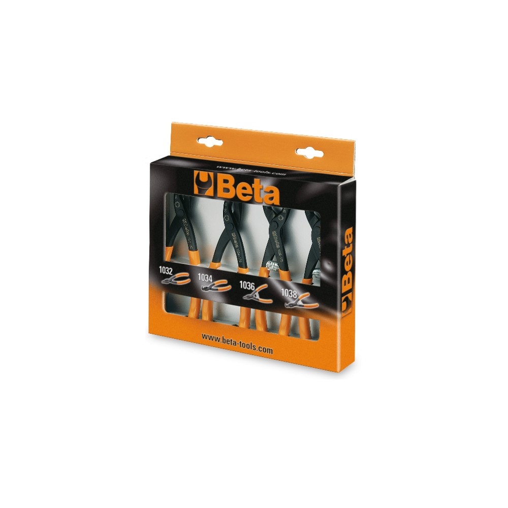 Beta Tools (Article# 1031/S4) Set of 4 Retaining Ring Circlip Pliers - BT 10310000