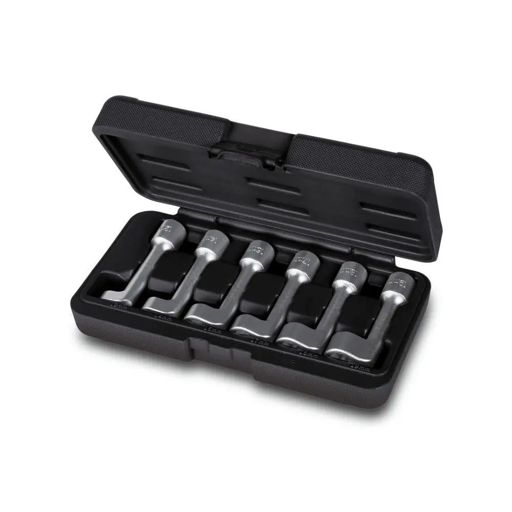 Beta Tools (Article# 1462CF/C6) Set of 6 Single-Ended Bi-Hexagon Wrenches for Fuel Injector Connectors - BT 14620006 Beta Tools