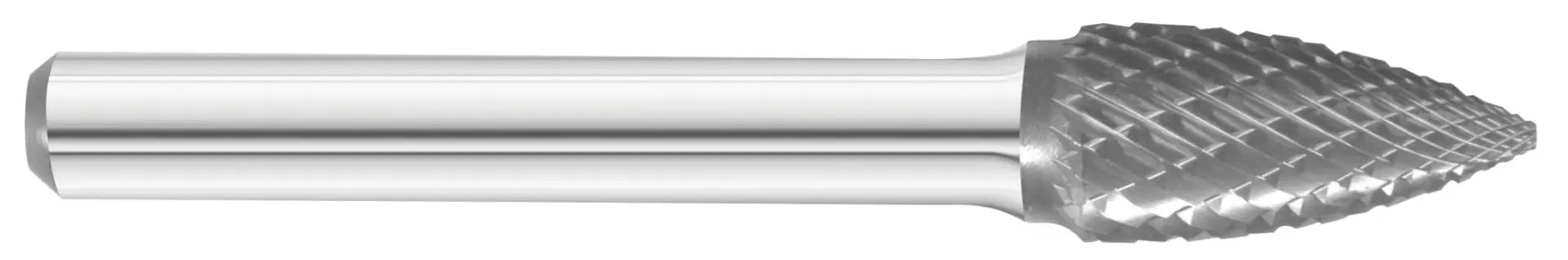 KnKut SG-3 Pointed Tree Shape Carbide Burr with 1/4 in Shank, 3/8 x 3/4 x 2-1/2 in OAL - KK14-SG-3 KnKut