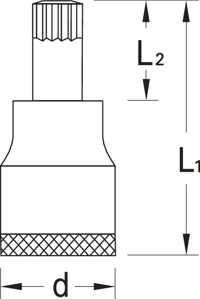 Gedore 3/8 in XZN Multi-Point Screwdriver Bit Socket, M5 - GD 6242170 Gedore