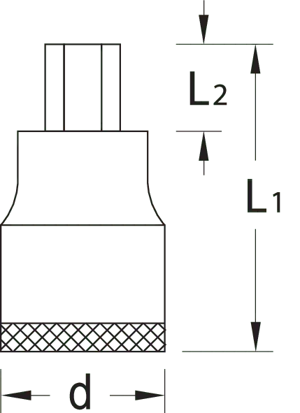 Gedore 3/4 in Internal Hexagon Screwdriver Bit Socket, 19mm - GD 6276070 Gedore
