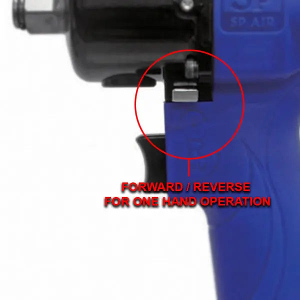Vessel Tools 3/8 in Composite Mini Impact Wrench, 380 ft/lb Maximum Torque - VL SP-7146EXS