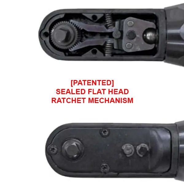 Vessel Tools 3/8 in Short Heavy-Duty Sealed Flat Head Ratchet Wrench, 80 ft/lb Maximum Torque - VL SP-7780