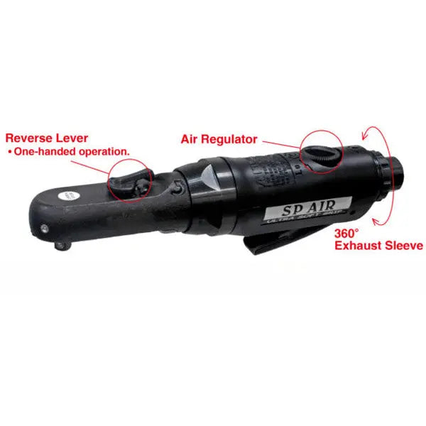 Vessel Tools 3/8 in Sealed Flat Head Mini Ratchet, 25 ft/lb Maximum Torque - VL SP-7265