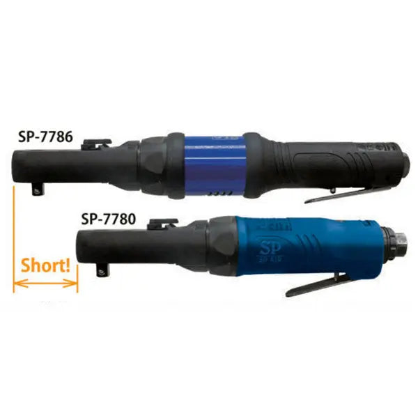Vessel Tools 3/8 in Short Heavy-Duty Sealed Flat Head Ratchet Wrench, 80 ft/lb Maximum Torque - VL SP-7780