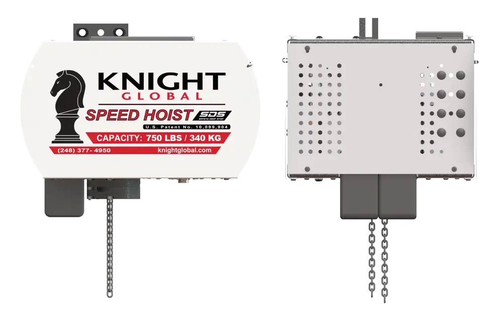 Knight Global Safety Drop Stop "SDS" Speed Hoist, 400 lbs Capacity, 240VAC - KG KSH400SS-2401-006 Speed Hoist Knight Global
