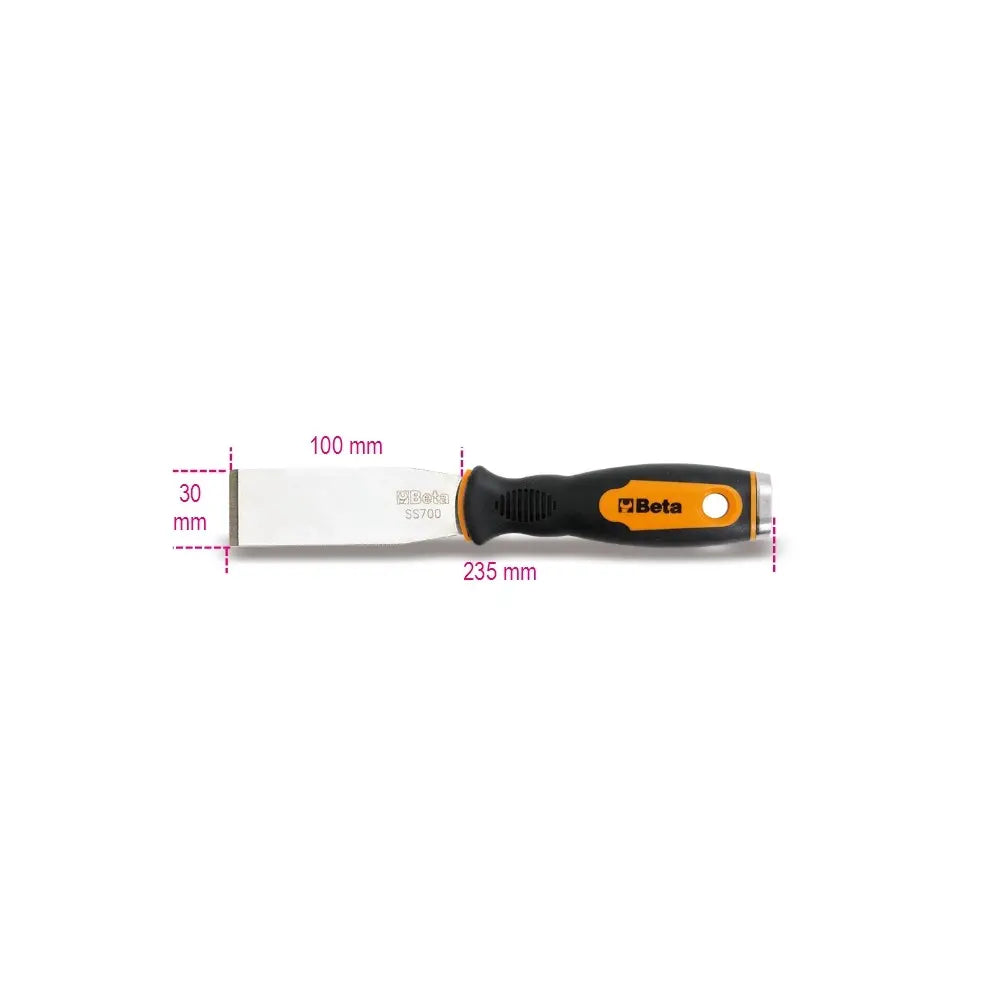 Beta Tools (Article# 1479RB/1) Straight Putty Knife Scraper - BT 14790315 Beta Tools