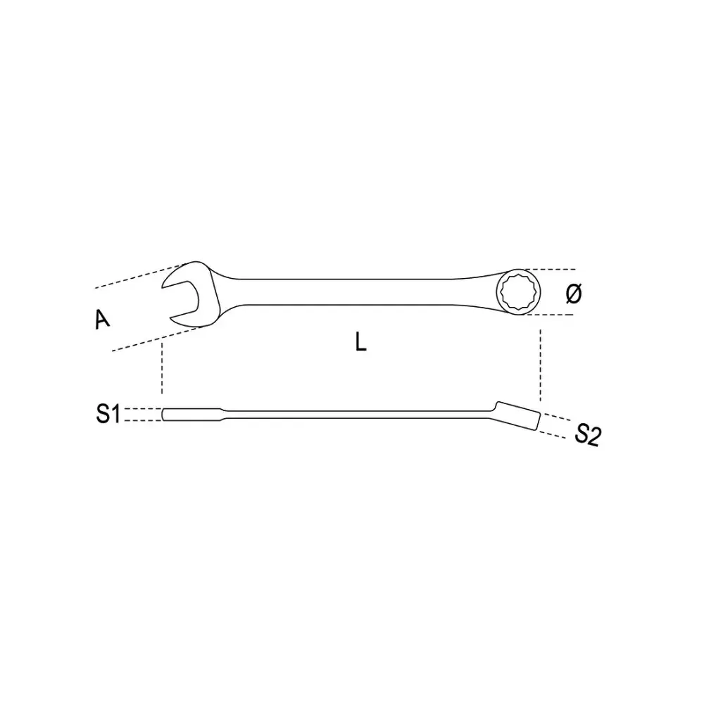 Beta Tools 142SN 12-Point Metric Flex Head Ratcheting Combination Wrench, 15mm - BT 001420215 Beta Tools