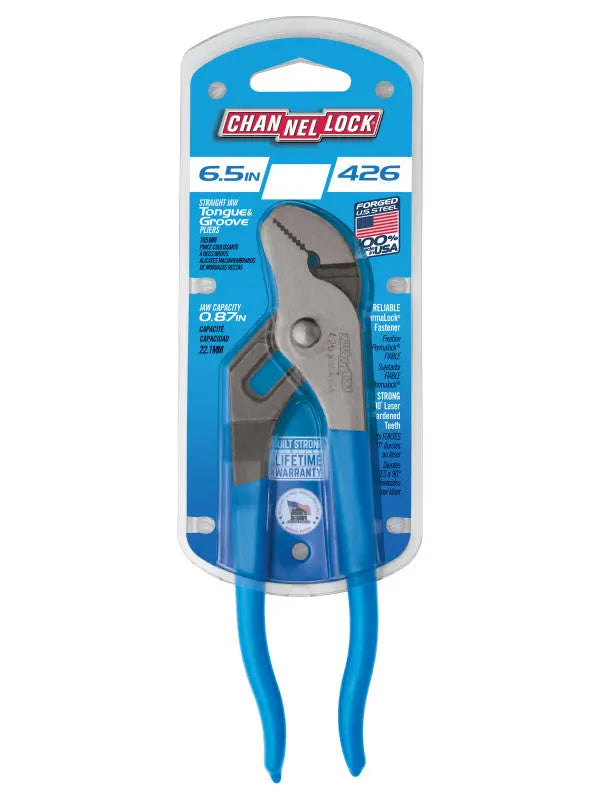 Channellock Straight Jaw Tongue and Groove Plier, 6.5 in - CL 426 Channellock
