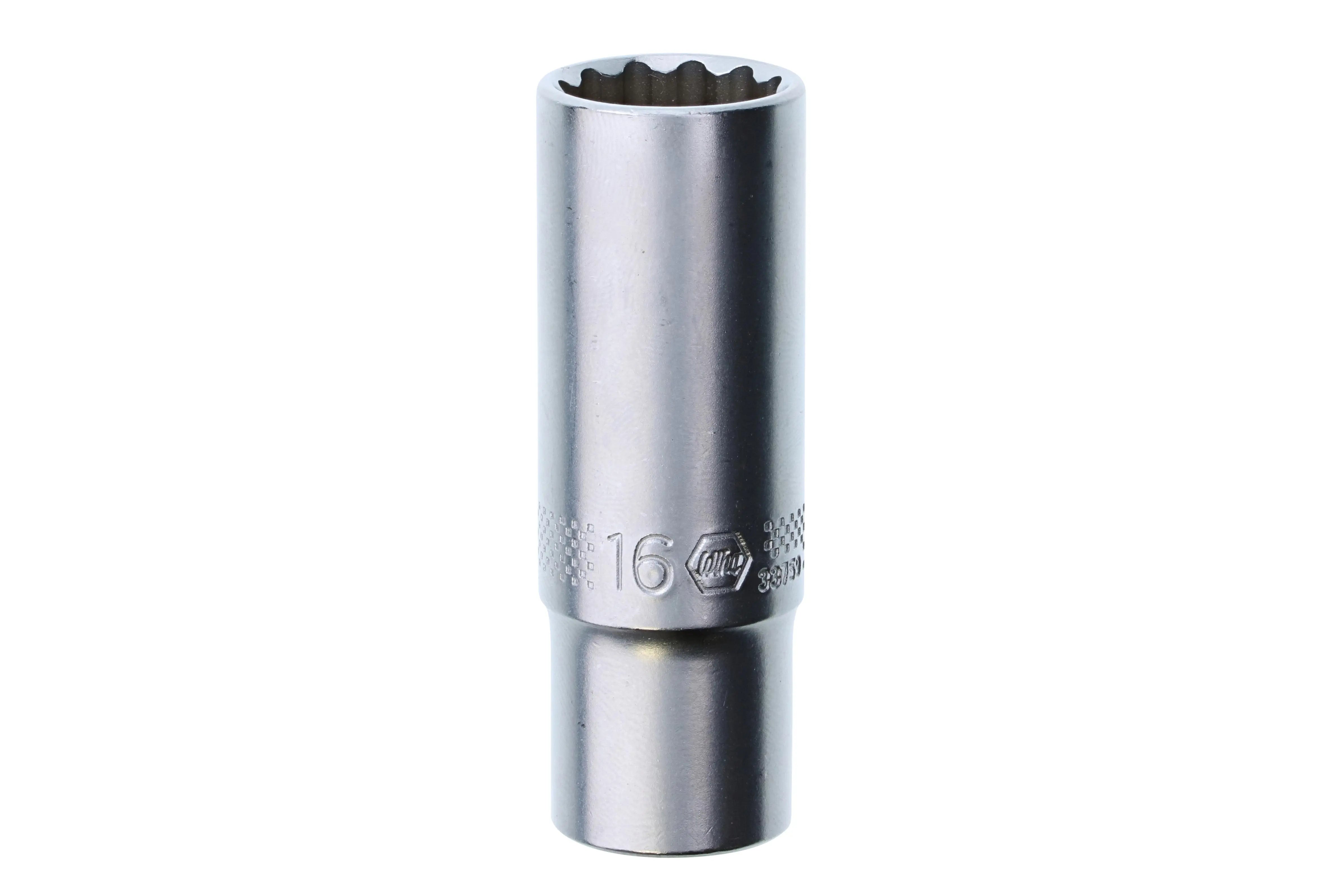 Wiha 33759, 3/8" Drive Deep Socket, 12 Point, 16.0mm Wiha