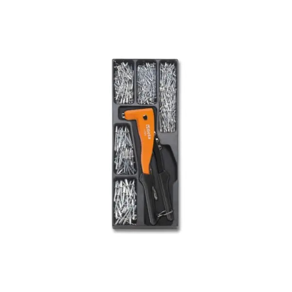 Beta Tools Riveting Plier and Rivets with ABS Thermoformed Tray - BT 024240271 