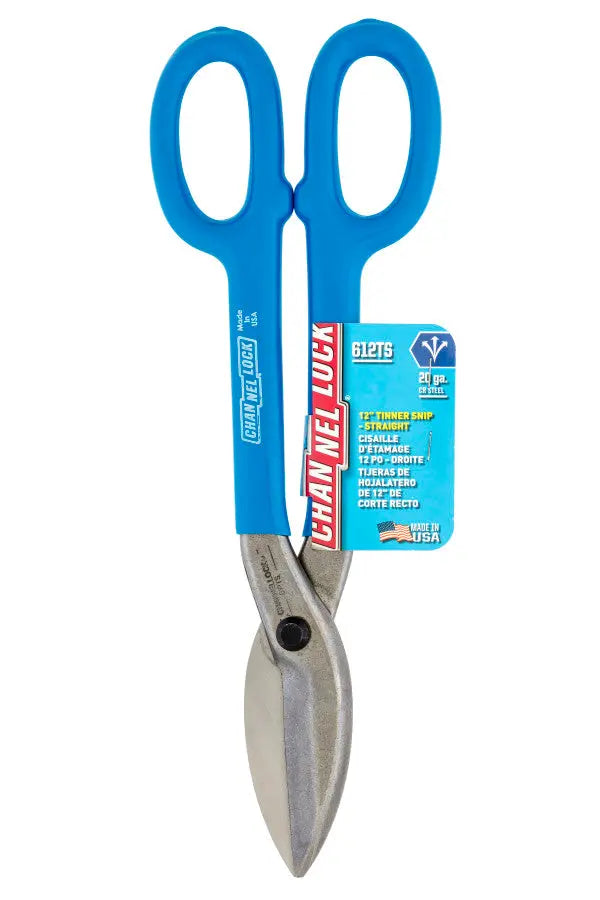 Channellock Straight Cut Tinner Snip, 12.3 in - CL 612TS Channellock