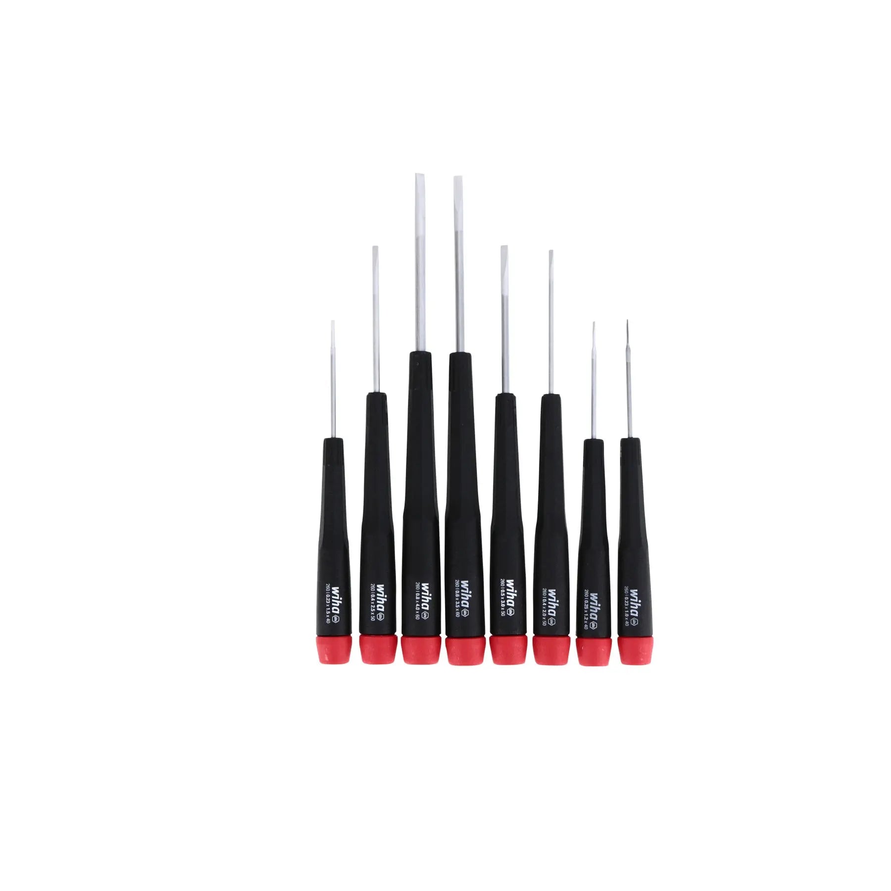 Wiha Set of 8 Precision Slotted Screwdriver - WI 26098 Wiha