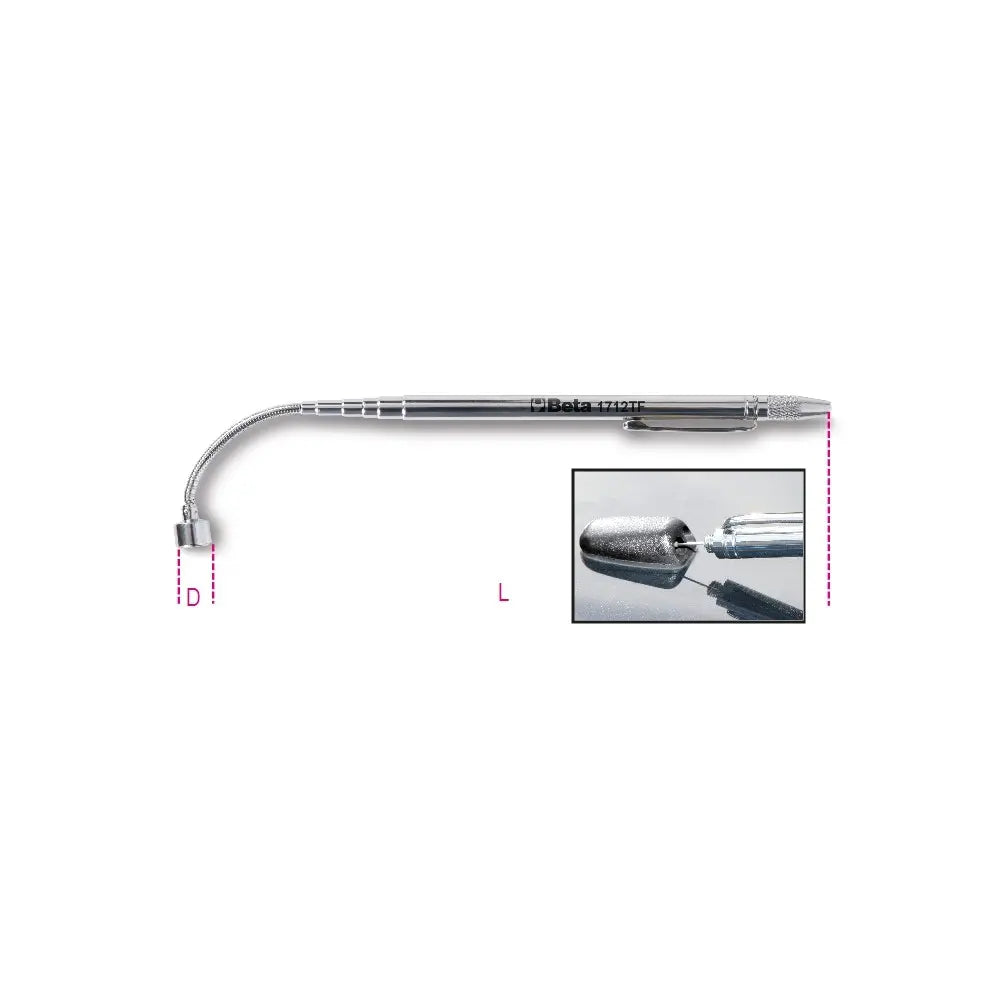 Beta Tools (Article# 1712TF) Telescopic Magnet with Flexible Head - BT 17120600 Beta Tools