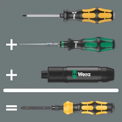 Wera Set of 19 900 Kraftform Kompakt Imperial Screwdriver - WE 05018111001 