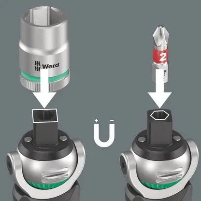 Wera Set of 13 8009 Zyklop Pocket Imperial Ratchet - WE 05004282001 