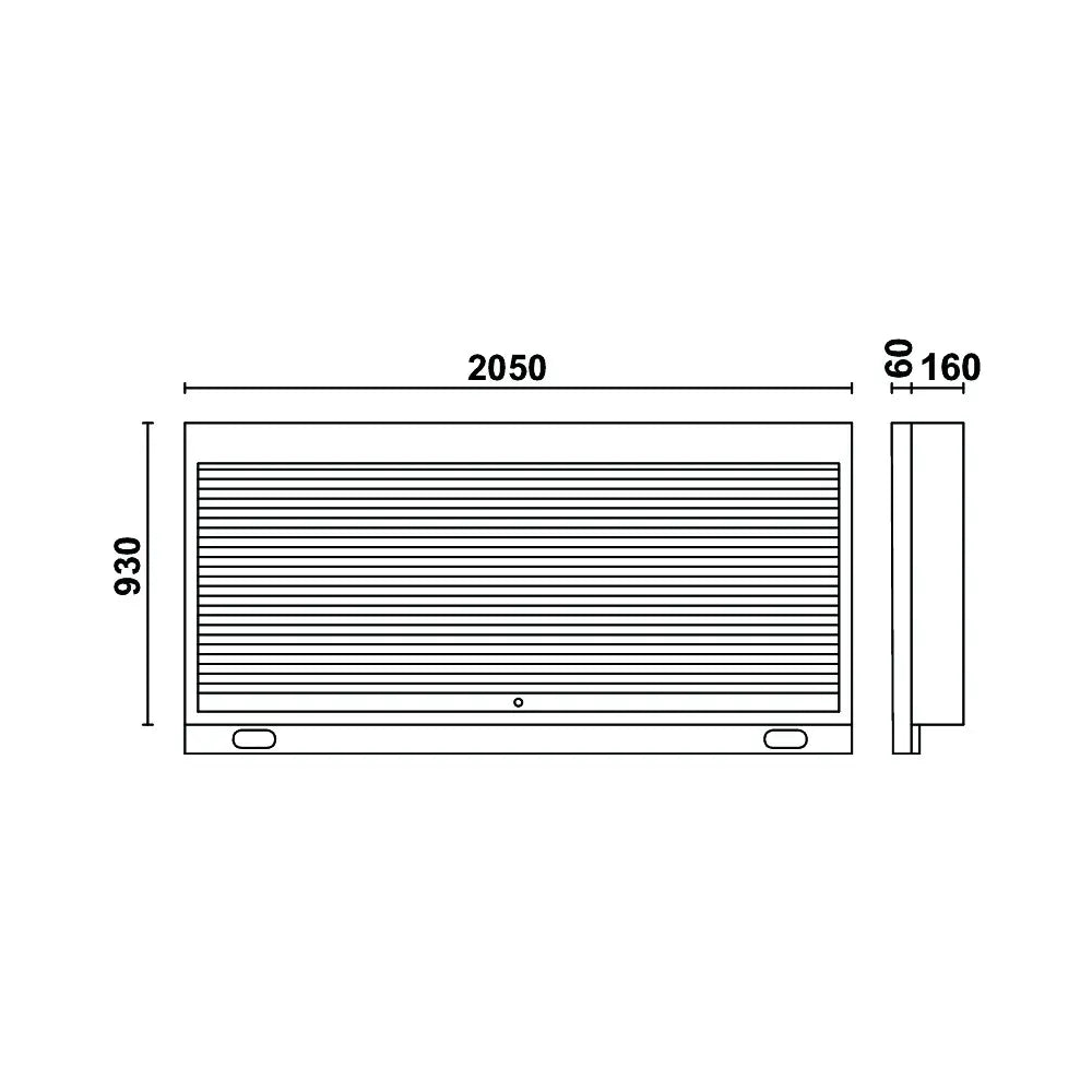 Beta Tools (Article# C55PSE-G) Tool Wall System with Shutter Accommodating 2 Power Sockets - Gray - BT 55000260 Beta Tools