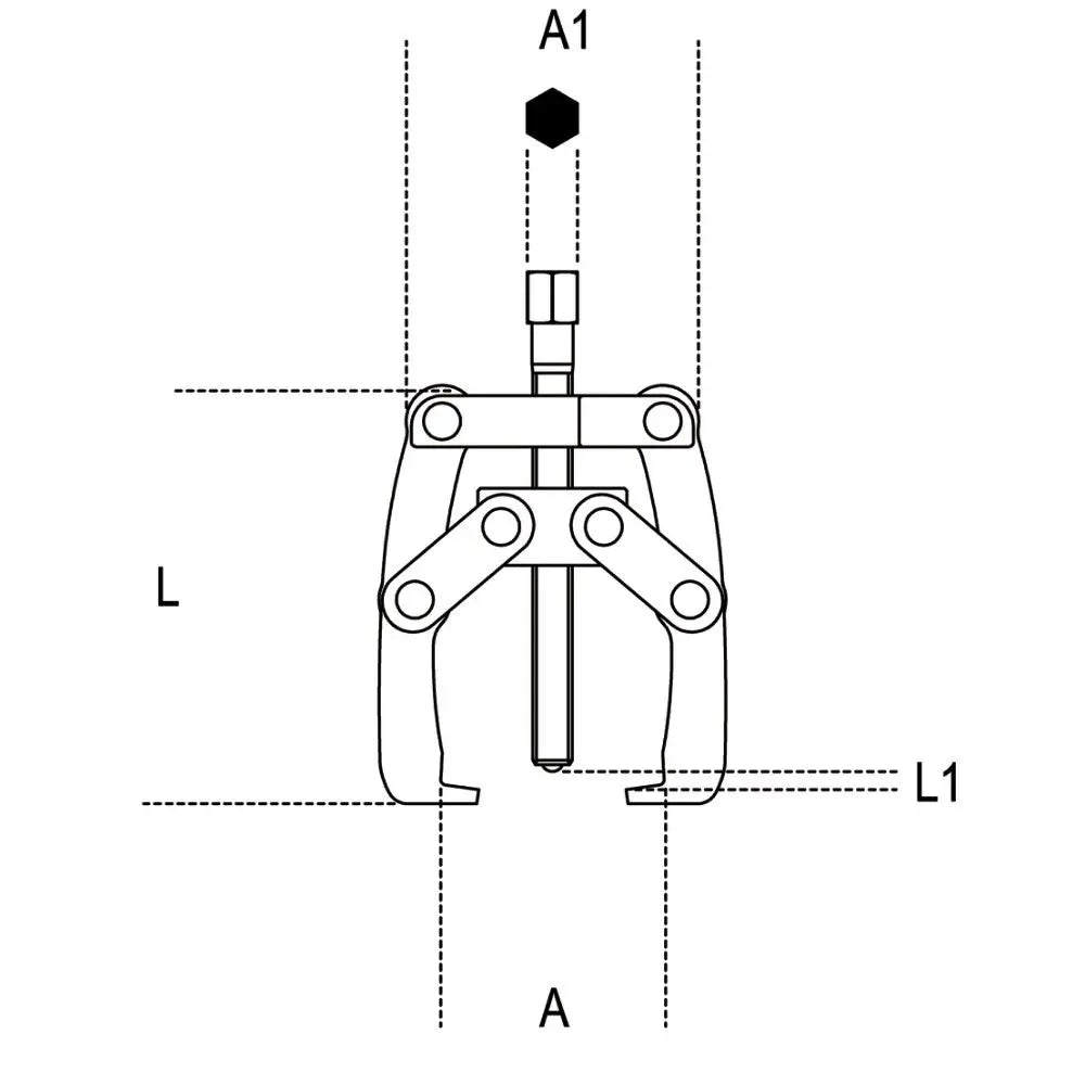 Beta Tools (Article# 1506) Two-Leg Self-Locking Puller - BT 15060001 Beta Tools