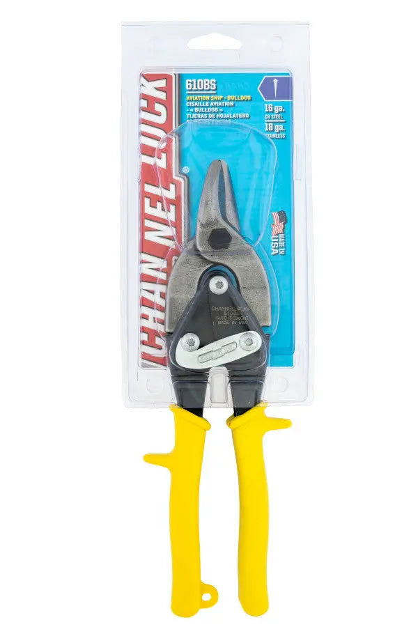 Channellock Straight Cut HD Bulldog Aviation Snip, 9.38 in - CL 610BS Channellock