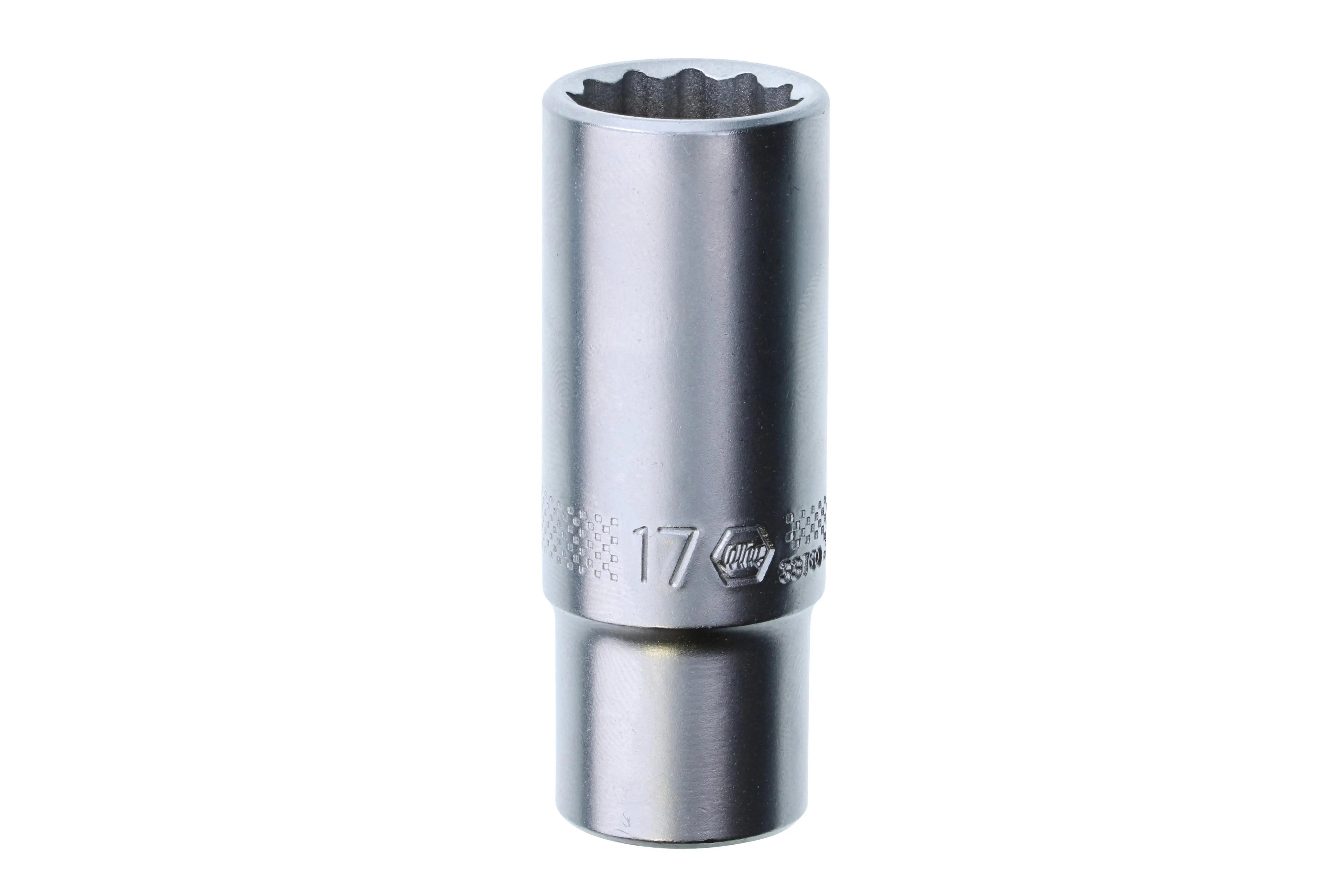 Wiha 33760, 3/8" Drive Deep Socket, 12 Point, 17.0mm Wiha