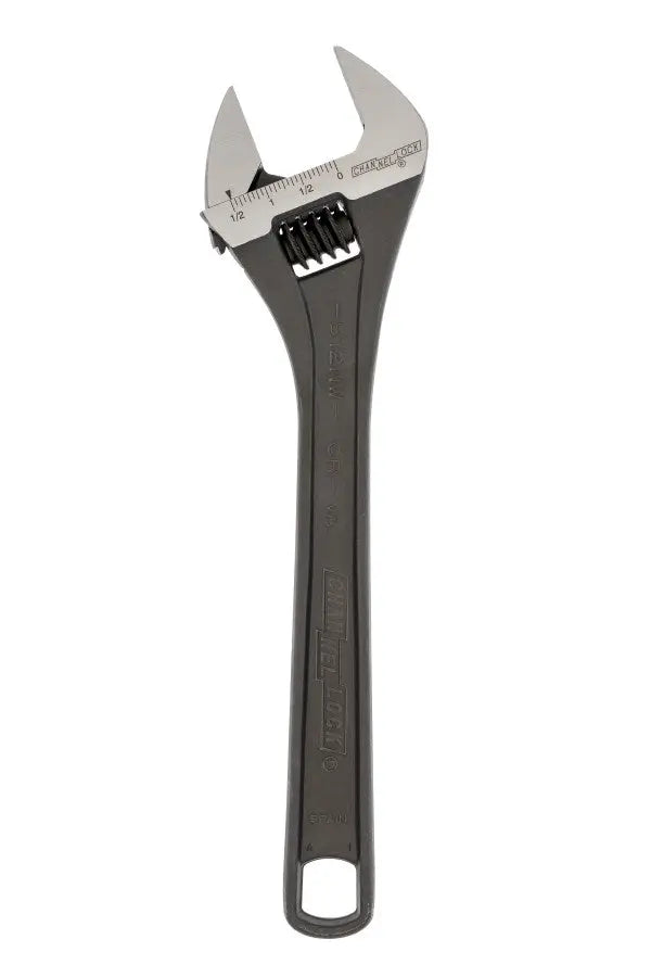 Channellock Black Phosphate Adjustable Wrench, 12 in - CL 812NW Channellock