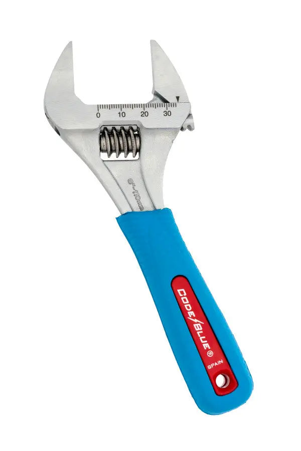 Channellock Code Blue WideAzz Slim Jaw Adjustable Wrench, 6 in - CL 6SWCB Adjustable Wrench Channellock