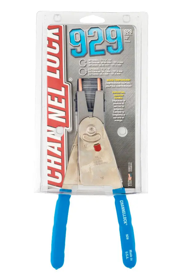 Channellock Convertible Retaining Ring Plier, 10 in - CL 929 Pliers Channellock