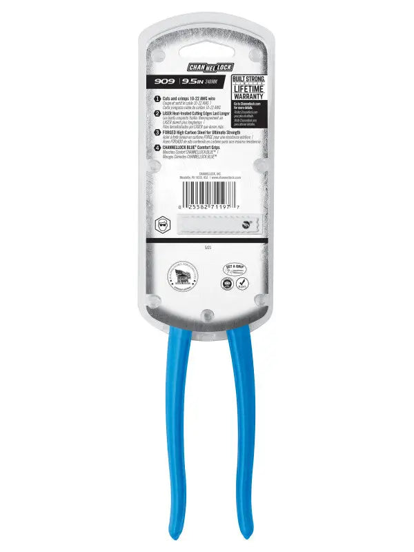 Channellock Crimping Plier, 9.5 in - CL 909 Channellock