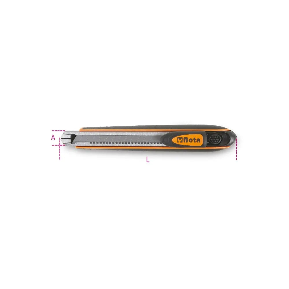 Beta Tools (Article# 1770BM) Utility Knife 9mm with Automatic Blade Locking Mechanism - BT 17700050 Beta Tools