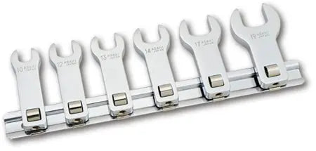 ASAHI 6Pcs VCL3 Long Crowfoot Wrench, Spanner Type 3/8" Square Drive - VCLS360 Asahi