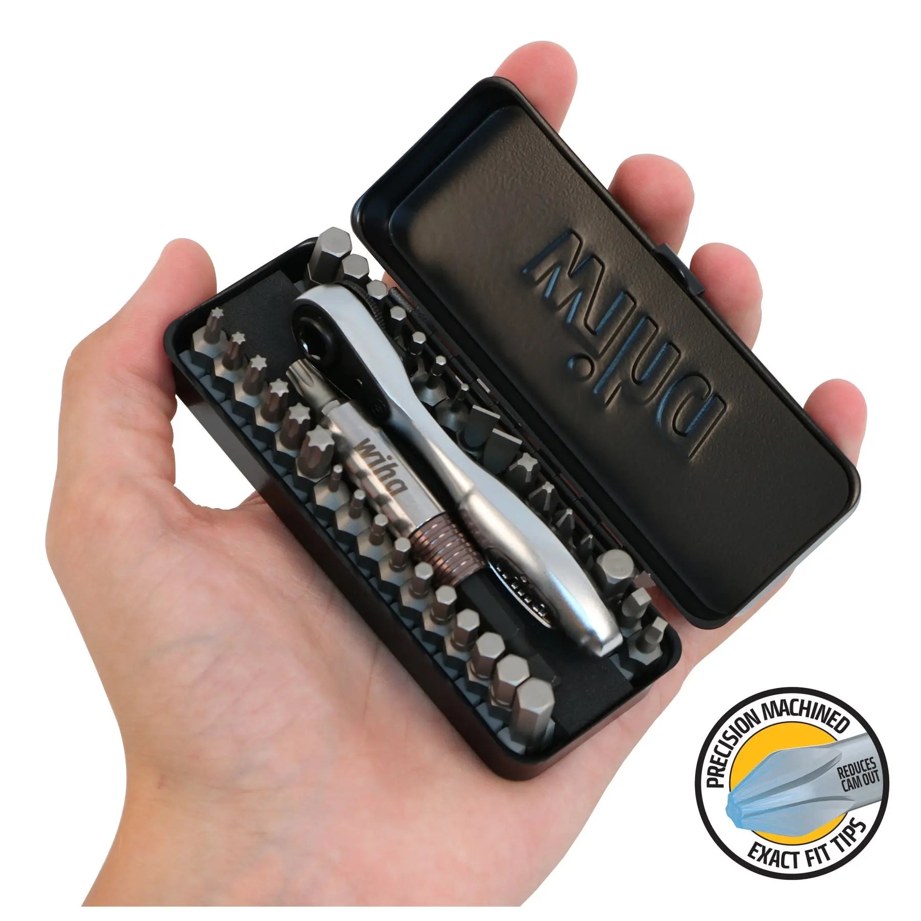 Wiha Set of 35 1/4 in Ratchet and Bit - WI 74996 Wiha