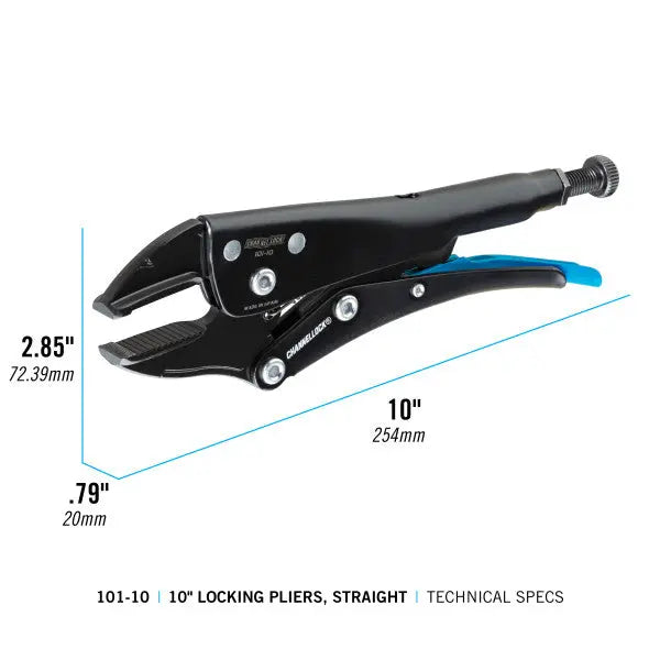 Channellock Straight Jaw Locking Plier, 9.38 in - CL 101-10 Channellock