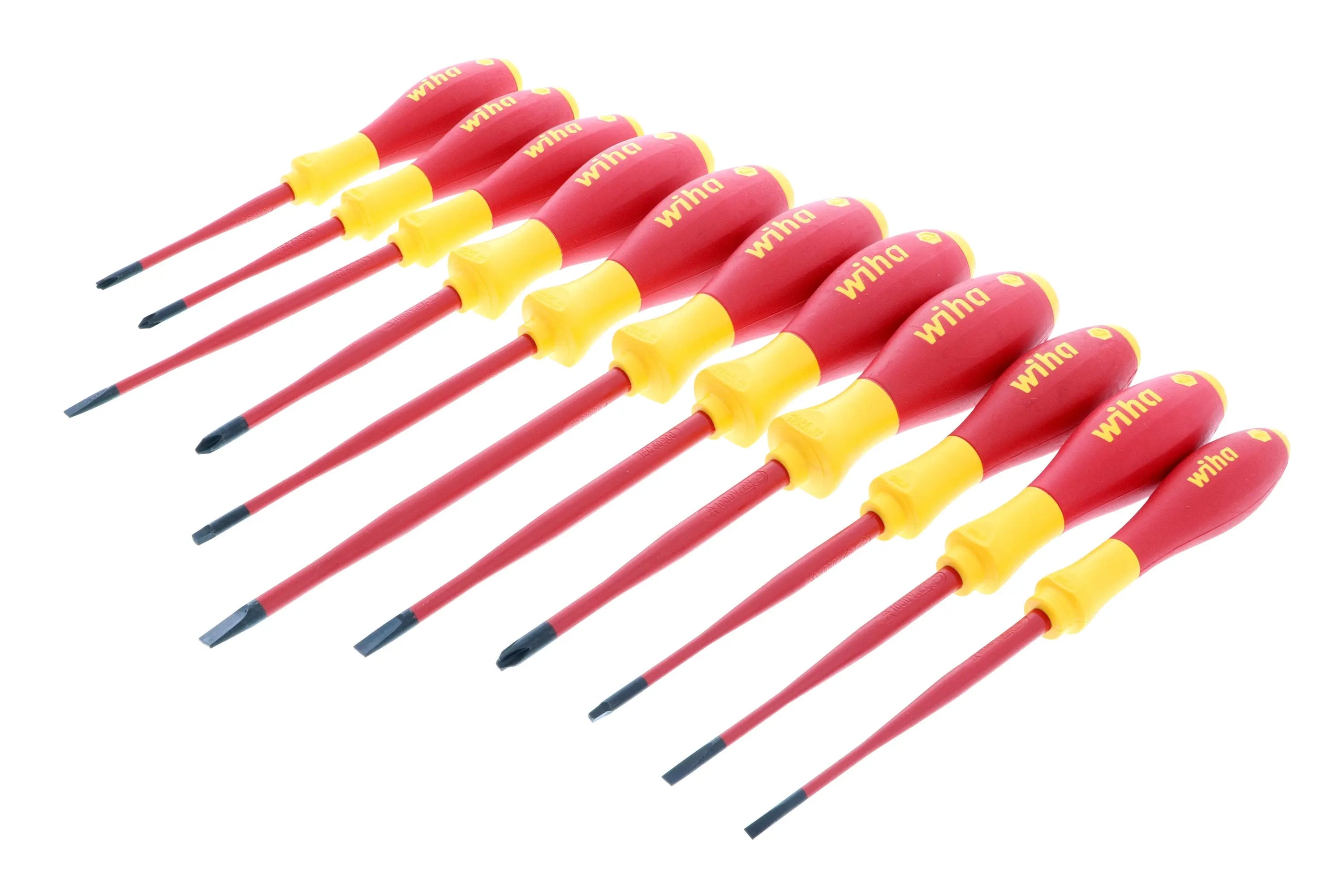 Wiha 32198, Insulated SlimLine Screwdriver 11Pc. Set Wiha