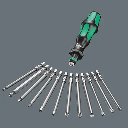 Wera Kraftform Kompakt 60, Screwdriver Interchangeable Blades Set, 17 pieces - WE 05059295001 Wera