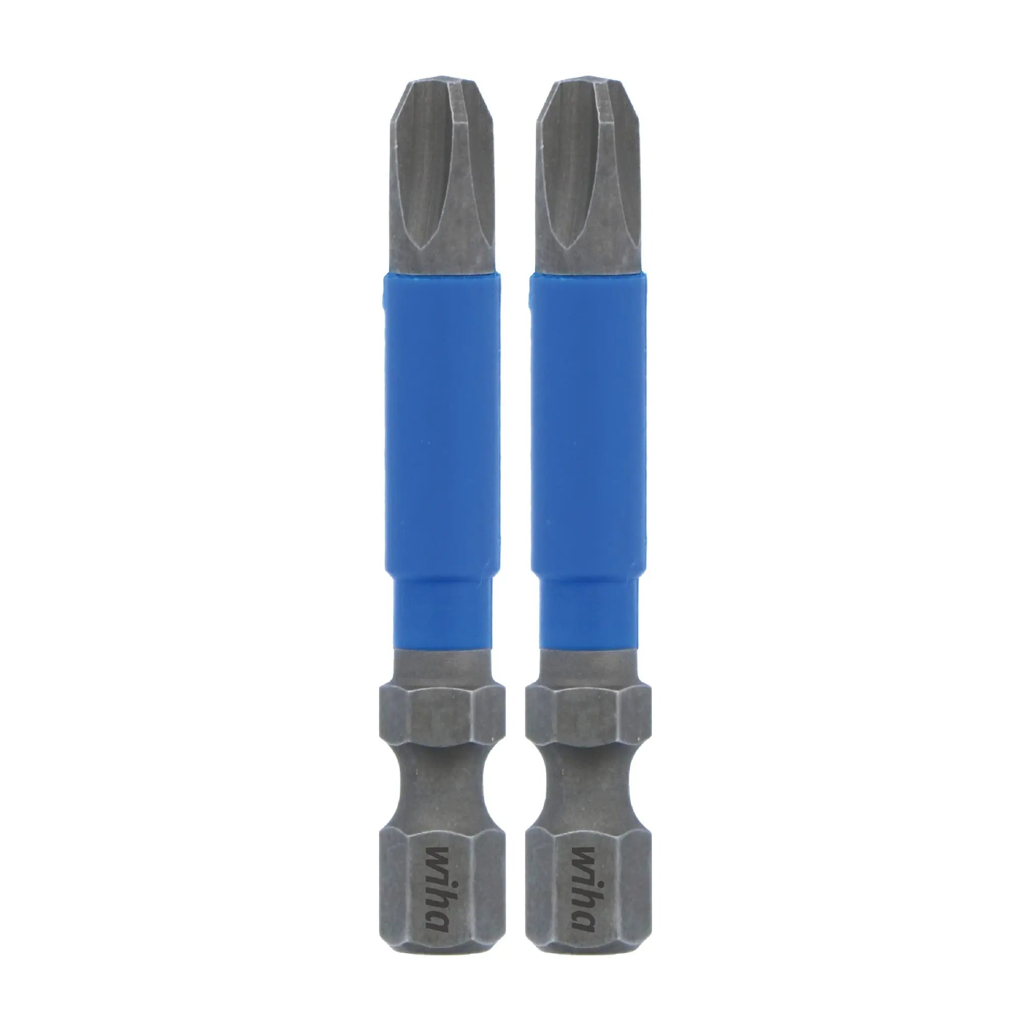 Wiha Set of 2 Phillips Terminator Blue Impact Bits, PH3 x 2 in - WI 70203 Wiha