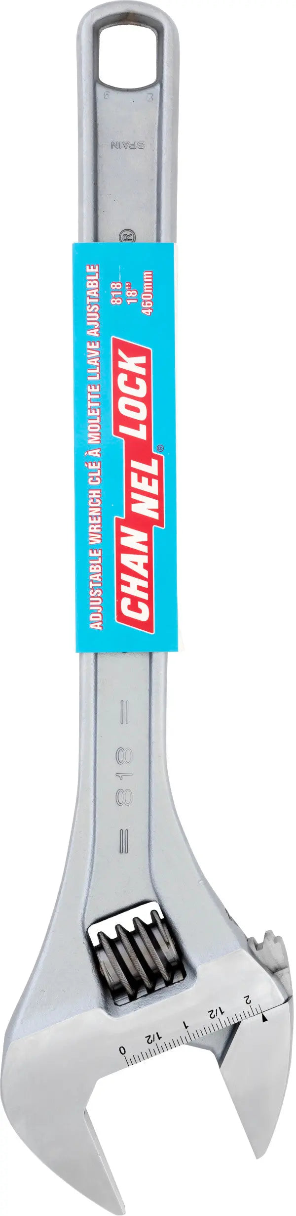 Channellock Chrome Adjustable Wrench, 18 in - CL 818 Adjustable Wrench Channellock