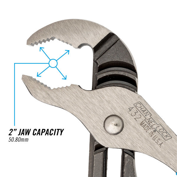 Channellock V-Jaw Tongue and Groove Plier, 10 in - CL 432